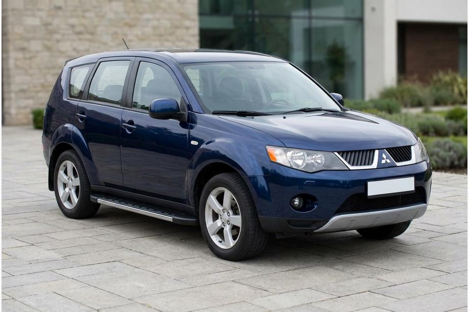 Mitsubishi Outlander 2006–2012 Sidosteg Duru (2 st, aluminium) Image