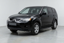 Mitsubishi Outlander 2006–2012 Sidosteg Bosphorus Black (2 st, aluminium) foto 1