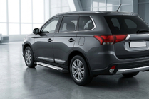 Mitsubishi Outlander 2012–2021 Sidosteg Allmond Grey (2 st, aluminium) foto 1