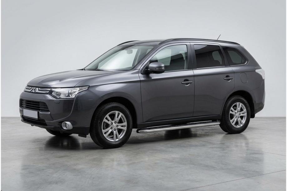 Mitsubishi Outlander 2012–2021 Sidosteg Maydos V1 (2 st, aluminium ↗ rostfritt stål) Image