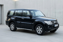 Mitsubishi Pajero Wagon IV 2006–2021 Sidosteg Fullmond (2 st, aluminium) foto 1