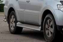 Mitsubishi Pajero Wagon IV 2006–2021 Sidorör (2 st, rostfritt) foto 4