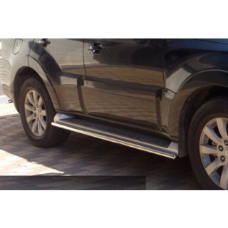 Sidorör (2 st, rostfritt) Mitsubishi Pajero Wagon IV 2006–2021 foto 2