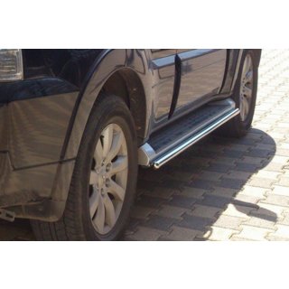Sidorör (2 st, rostfritt) Mitsubishi Pajero Wagon IV 2006–2021 foto 3