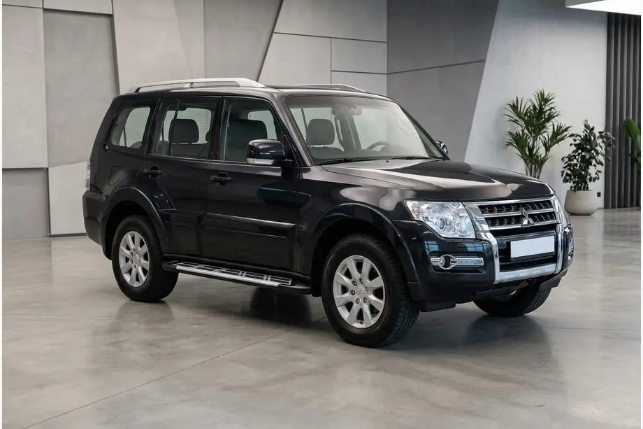 Mitsubishi Pajero Wagon IV 2006–2021 Sidosteg Sunrise (2 st, aluminium) Foto 1