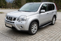 Nissan X-trail T31 2007–2014 Sidosteg Duru (2 st, aluminium) foto 1