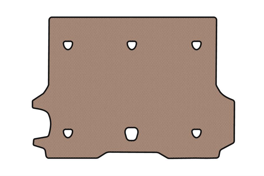 Chevrolet Trailblazer 2002–2012 Gummimatta för bagageutrymmet Carsuit (Beige) Foto 1