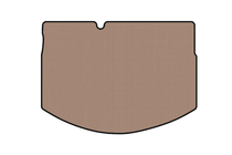 Citroen C-3 2009–2016 Gummimatta för bagageutrymmet Carsuit (HB, beige) foto 1