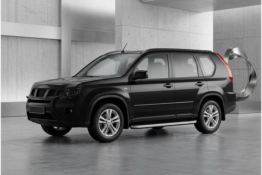 Nissan X-trail T31 2007–2014 Sidosteg Tayga Grey (2 st, aluminium) Image