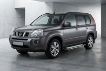Nissan X-trail T31 2007–2014 Sidosteg Rainbow (2 st, aluminium) foto 1