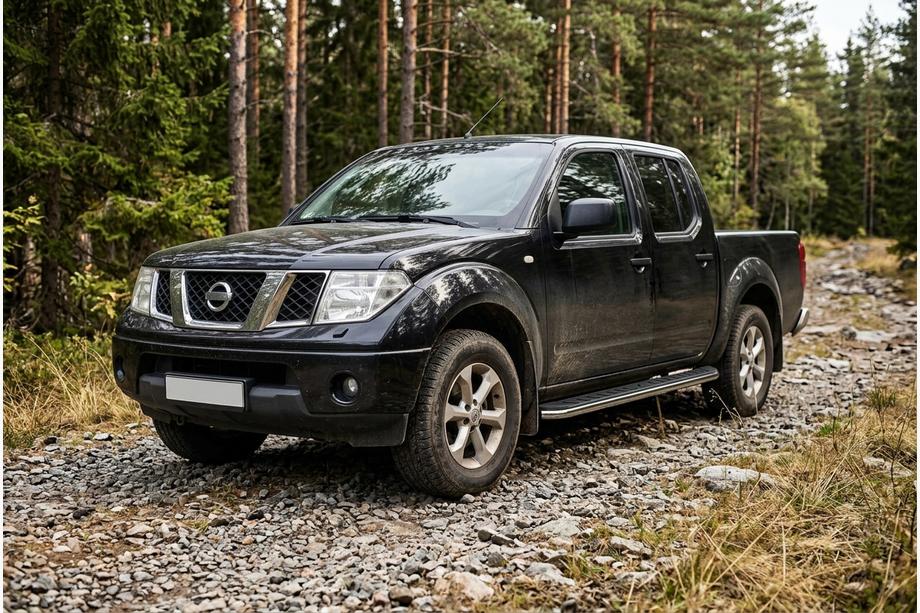Nissan Navara 2006–2015 Sidosteg Maydos V1 (2 st, aluminium ↗ rostfritt stål) Image