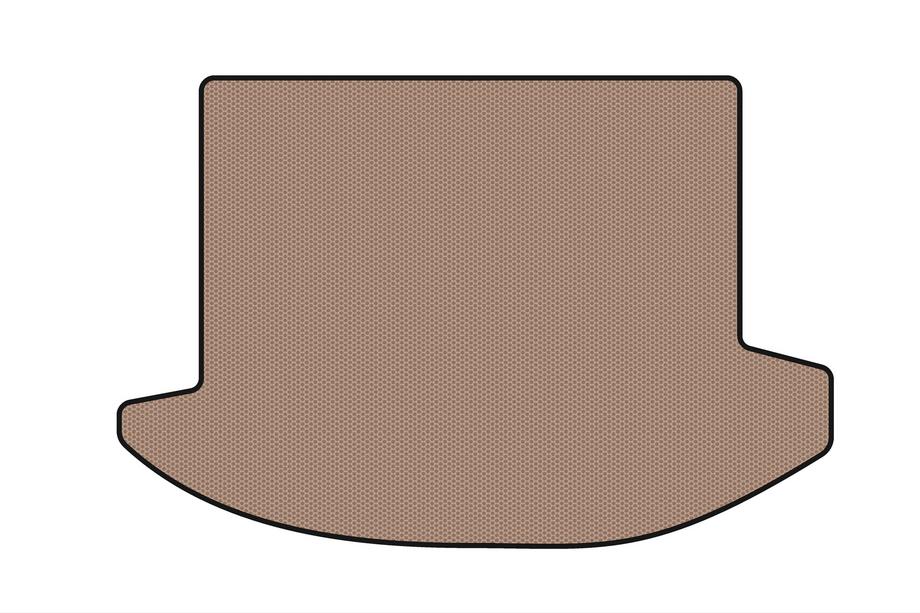 Kia Carens 1999–2012 Gummimatta till bagageutrymme Carsuit (2006-2012, 2 rader, 7-sits, beige) Image