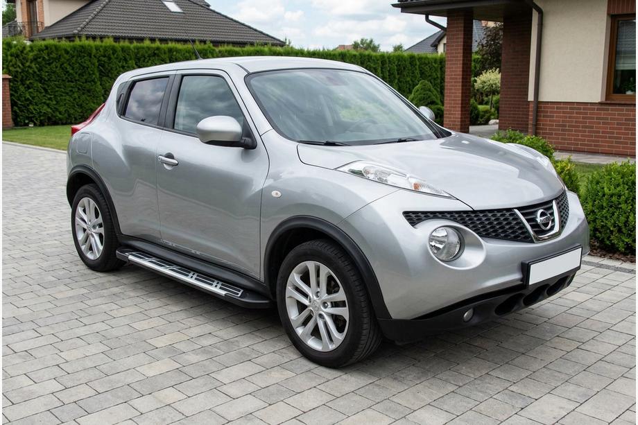 Nissan Juke 2010–2019 Sidosteg Sunrise (2 st, aluminium) Image