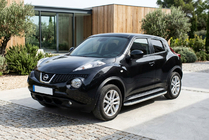 Nissan Juke 2010–2019 Sidosteg Tayga Grey (2 st, aluminium) foto 1