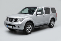 Nissan Pathfinder R51 2005–2014 Sidosteg Allmond Black (2 st, aluminium) foto 1