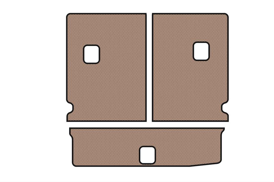 Chevrolet Orlando 2010–2018 Gummimatta för bagageutrymmet Carsuit V-1 (Beige) Image