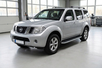 Nissan Pathfinder R51 2005–2014 Sidosteg Tayga Grey (2 st, aluminium) foto 1