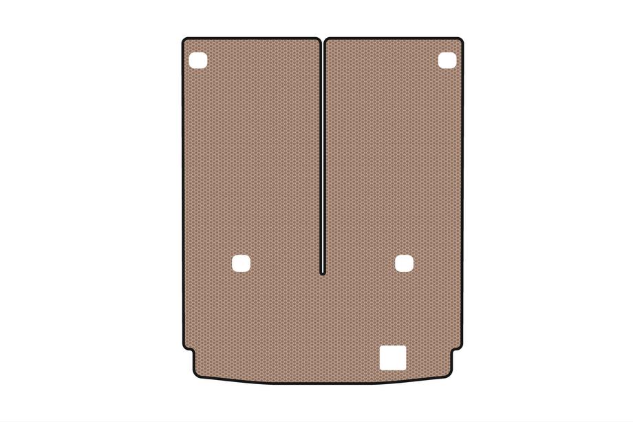 Mercedes GL class X164 2006–2012 Carsuit gummimatta för bagageutrymmet (7-sits med nedfälld tredje raden, beige) Foto 1