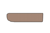 Citroen C-4 Picasso 2013–2022 Gummimatta för bagageutrymmet Carsuit (3:e raden nedfälld, beige) foto 1