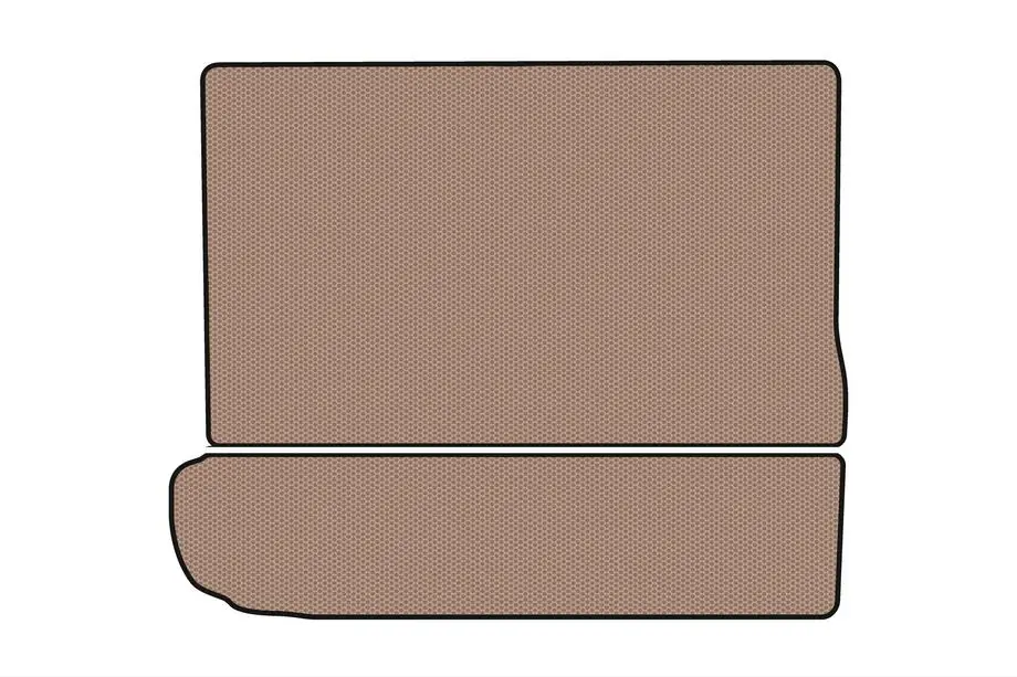 Citroen C-4 Picasso 2013–2022 Gummimatta för bagageutrymme Carsuit (tredje raden nedfälld, beige) Image