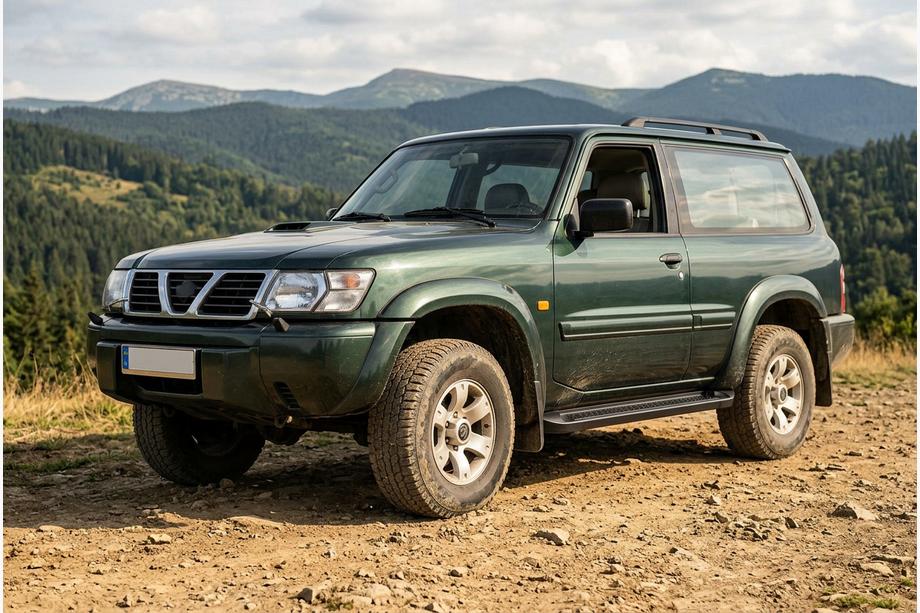 Nissan Patrol Y61 1997–2011 Sidosteg Allmond Black (2 st, aluminium) Image