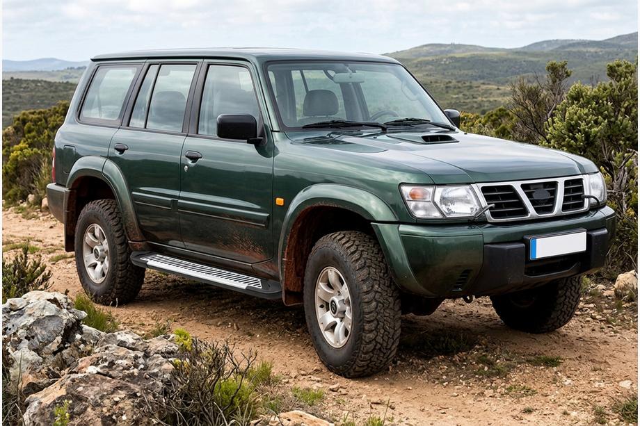 Nissan Patrol Y61 1997–2011 Sidosteg Line (2 st, aluminium) Image
