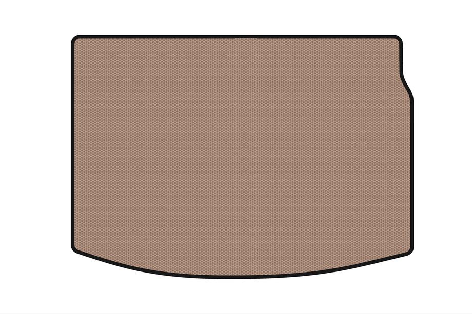 Renault Megane III 2009–2016 Gummimatta för bagageutrymmet Carsuit (HB, beige) Image
