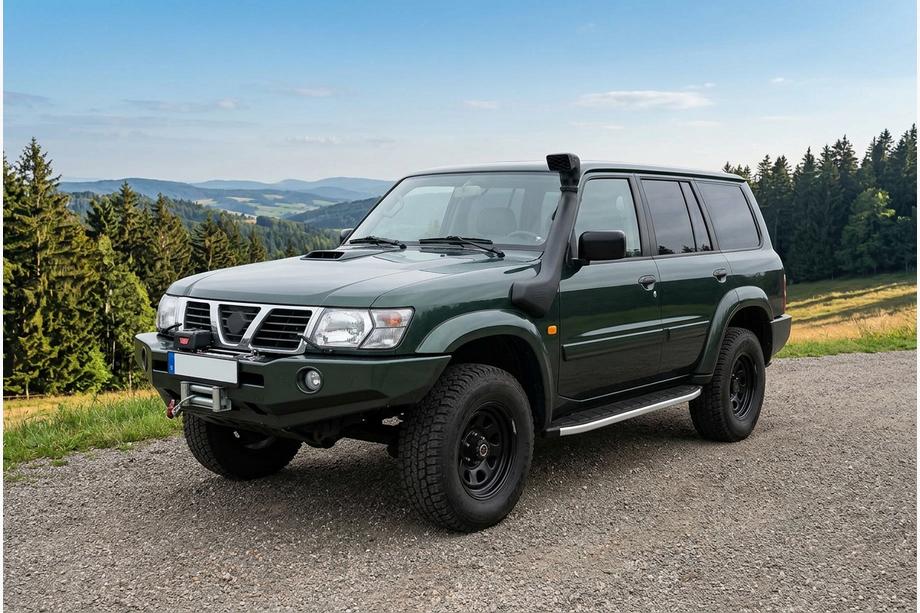 Nissan Patrol Y61 1997–2011 Sidosteg Fullmond (2 st, aluminium) Image