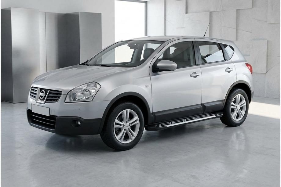Nissan Qashqai 2007–2010 Sidosteg Sunrise (2 st, aluminium) Image