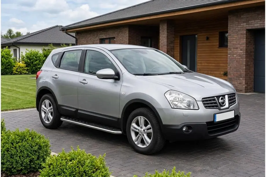 Nissan Qashqai 2007–2010 Sidosteg Maydos V1 (2 st, aluminium ↗ rostfritt stål) Image