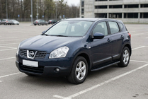 Nissan Qashqai 2007–2010 Sidosteg Bosphorus Black (2 st, aluminium) foto 1