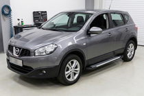 Nissan Qashqai 2010–2014 Sidosteg Line (2 st, aluminium) Lång hjulbas foto 1