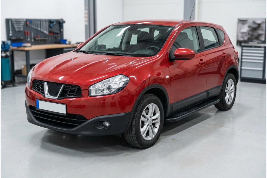 Nissan Qashqai 2010–2014 Sidosteg Bosphorus Black (2 st, aluminium) Kort hjulbas Image