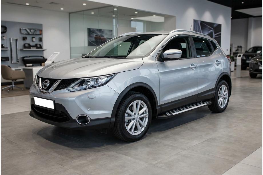 Nissan Qashqai 2014–2021 Sidosteg Sunrise (2 st, aluminium) Image