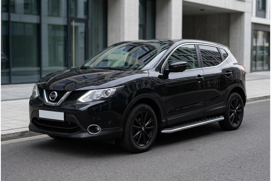 Nissan Qashqai 2014–2021 Sidosteg Maydos V1 (2 st, aluminium ↗ rostfritt stål) Image
