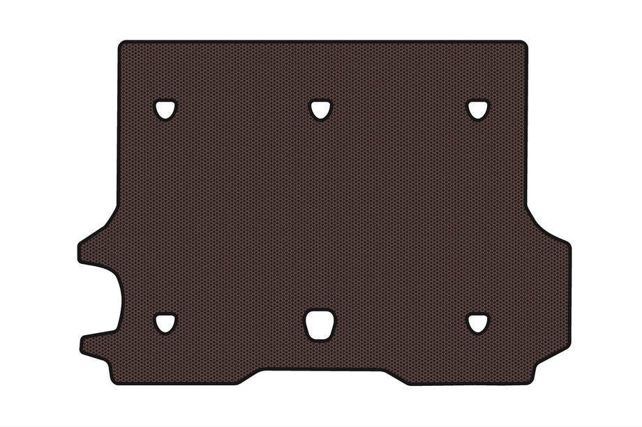 Chevrolet Trailblazer 2002–2012 Gummimatta till bagageutrymmet Carsuit (Brun) Image