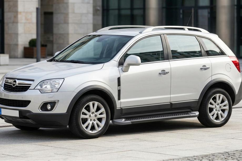 Opel Antara 2006–2017 Sidosteg Allmond Black (2 st, aluminium) Image