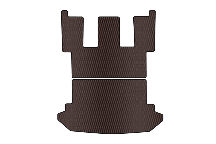 Peugeot 807 2002–2014 Gummimatta till bagageutrymmet Carsuit (Brun) Image