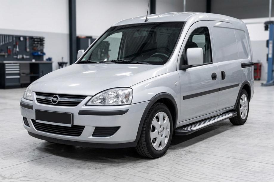Opel Combo 2002–2012 Sidosteg Line (2 st, aluminium) Image