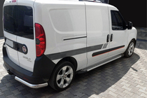 Opel Combo 2012–2018 Sidosteg Line (2 st, aluminium) foto 1
