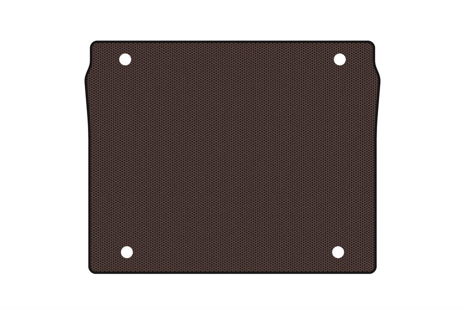 Fiat Doblo II 2010–2022 Gummimatta för bagageutrymmet Carsuit (5-sits/kort hjulbas, brun) Foto 1