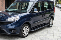 Opel Combo 2012–2018 Sidosteg Bosphorus Black (2 st, aluminium) foto 1