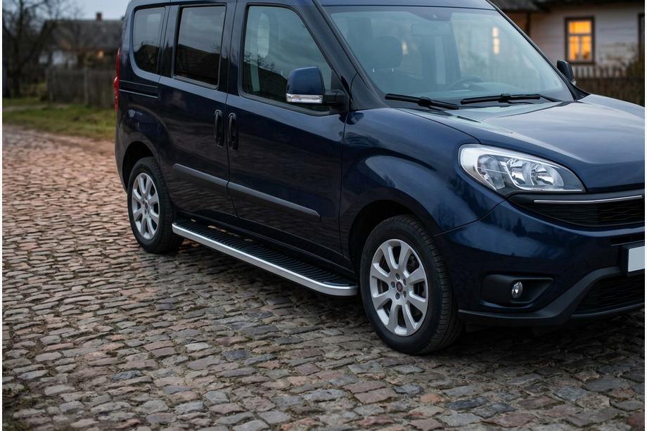 Opel Combo 2012–2018 Sidosteg Tayga Grey (2 st, aluminium) Image