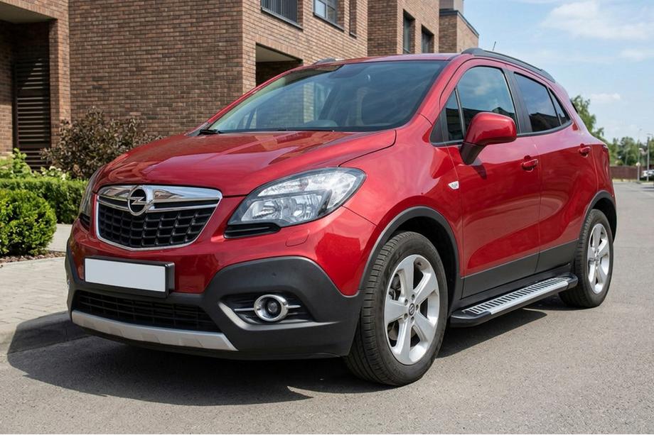 Opel Mokka 2012–2021 Sidosteg Line (2 st, aluminium) Image