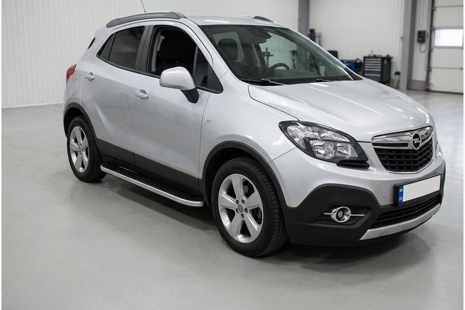 Opel Mokka 2012–2021 Sidosteg Tayga Grey (2 st, aluminium) Image