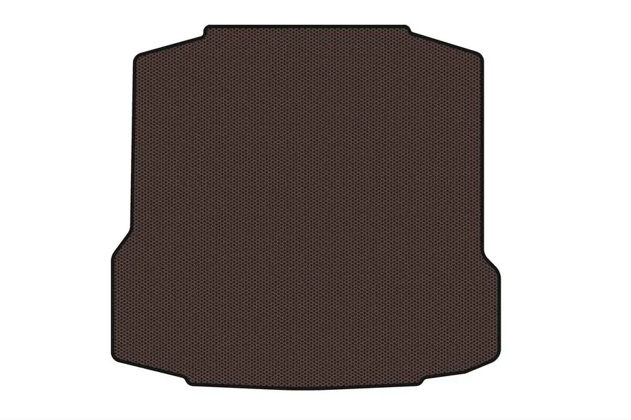 Skoda Rapid 2012–2019 Gummimatta för bagageutrymme Carsuit (LiftBack, brun) Image
