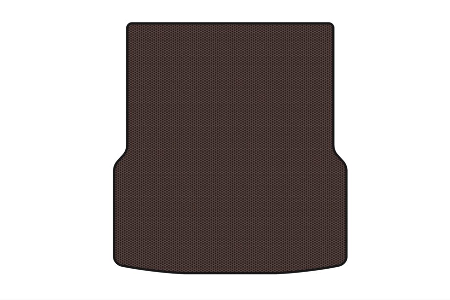 Tesla Model S 2012– Carsuit gummimatta till bagageutrymmet främre (4WD, 2012-2021, brun) Image