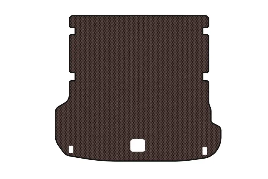 Audi Q7 2015–2026 Gummimatta för bagageutrymmet Carsuit (7-sits, brun) Image
