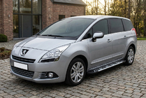 Peugeot 5008 2009–2016 Sidosteg Sunrise (2 st, aluminium) foto 1