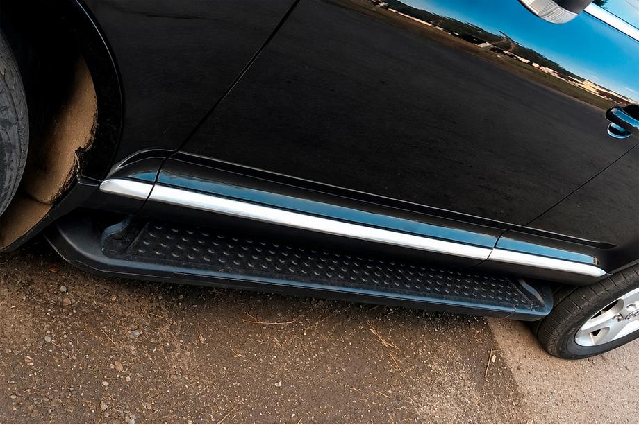 Porsche Cayenne 2003–2010 Sidosteg Allmond Black (2 st, aluminium) Image
